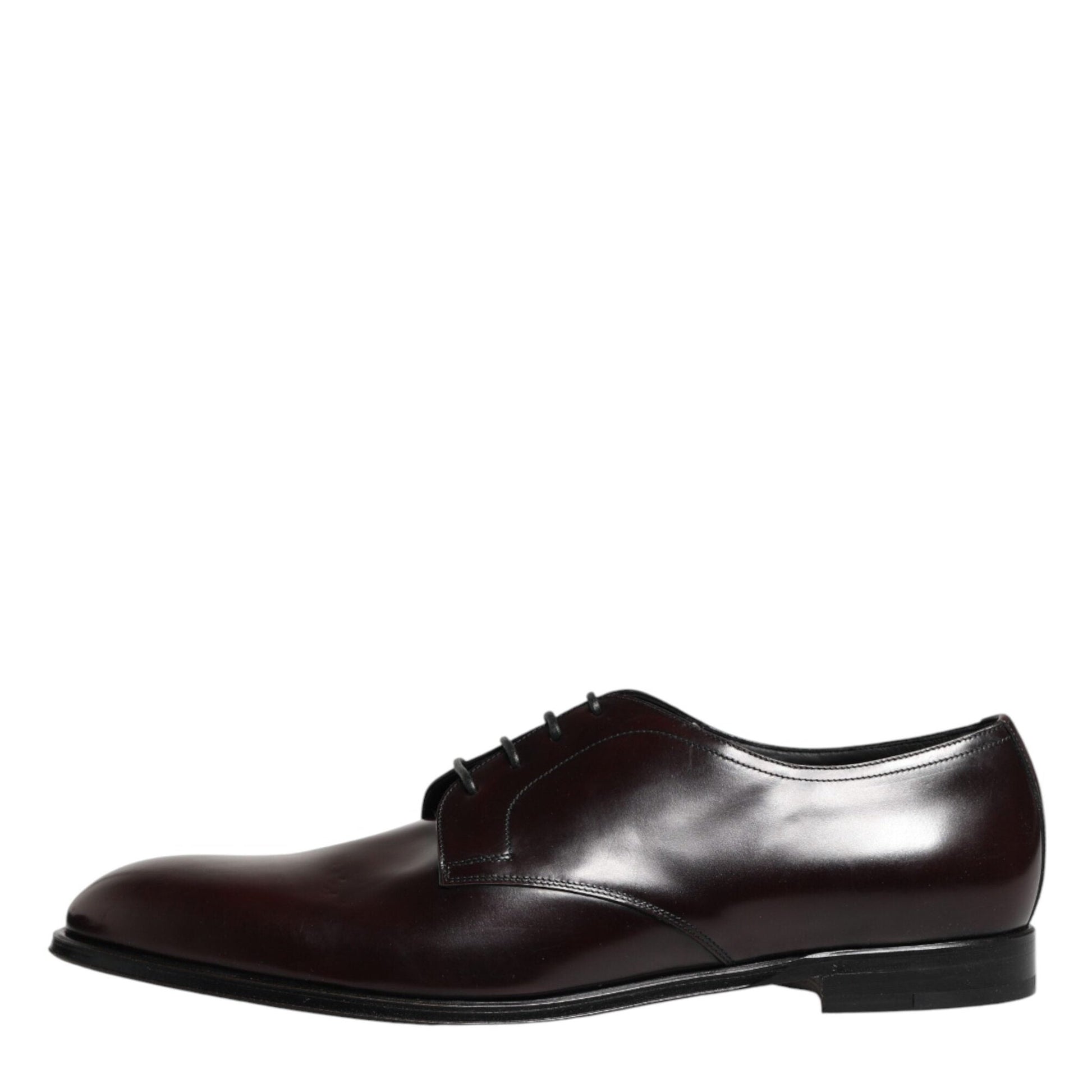 Dolce & Gabbana Black Lace Up Leather Dress Derby Men Shoes