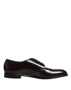 Dolce & Gabbana Black Lace Up Leather Dress Derby Men Shoes - Eljoys Fashion 