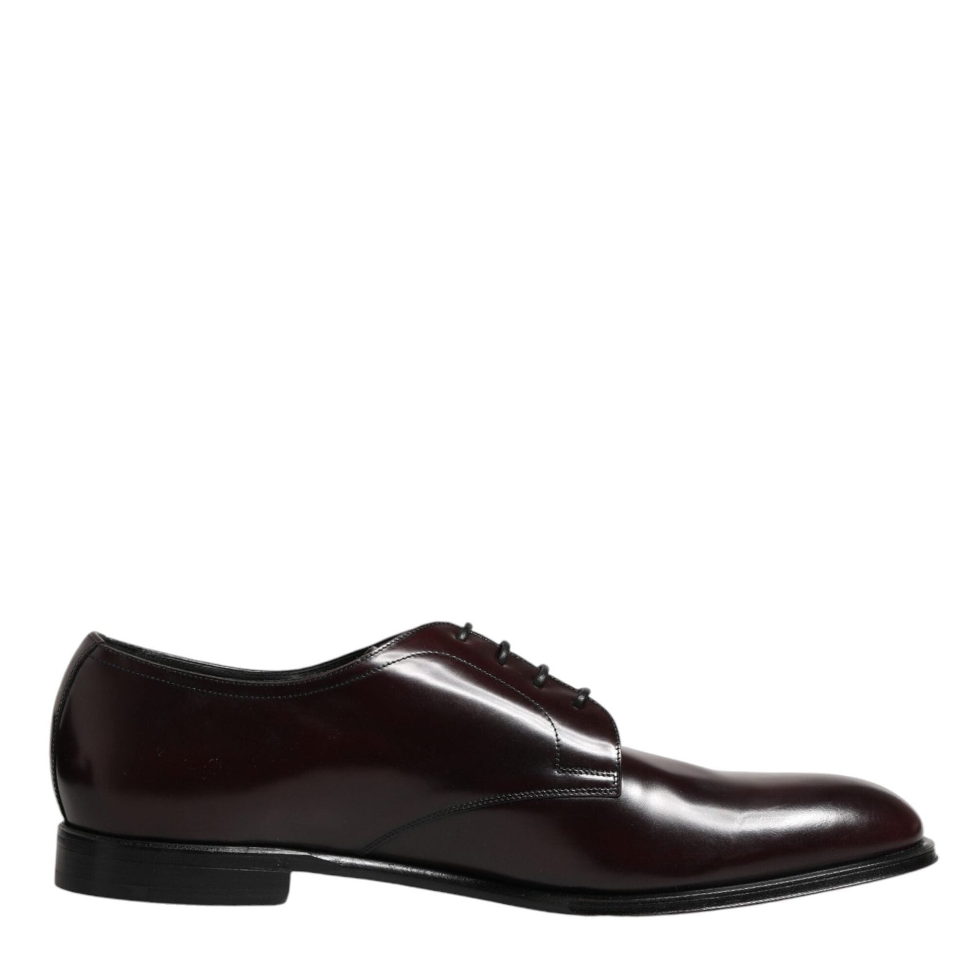 Dolce & Gabbana Black Lace Up Leather Dress Derby Men Shoes