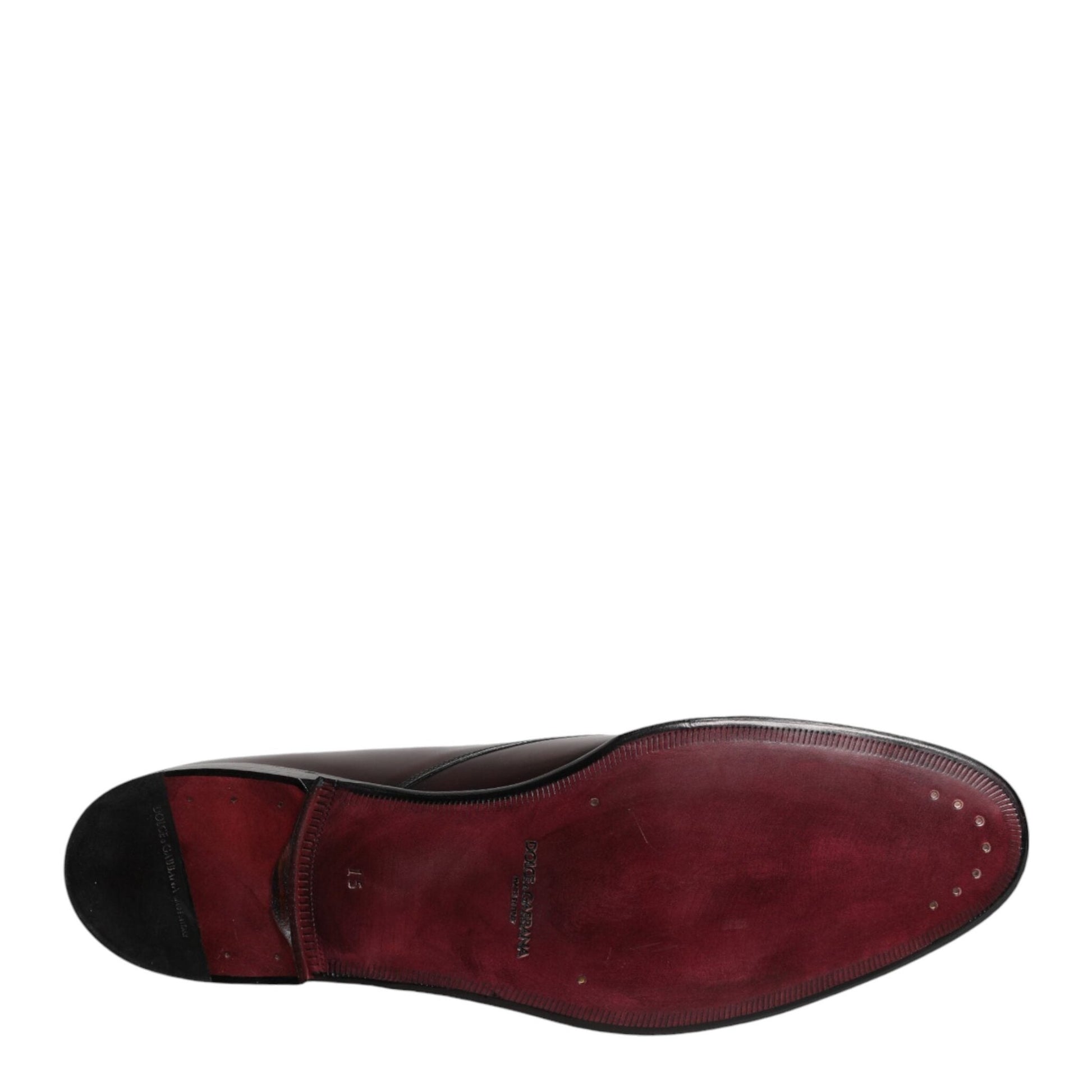Dolce & Gabbana Black Lace Up Leather Dress Derby Men Shoes