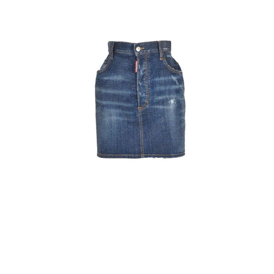 Dsquared² Blue Denim Skirt Dsquared²