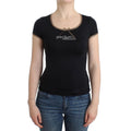 Roberto Cavalli Black Elastane Top Roberto Cavalli