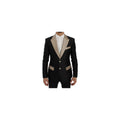 Dolce & Gabbana Black Silk Blazer Dolce & Gabbana