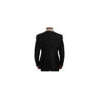 Dolce & Gabbana Black Silk Blazer Dolce & Gabbana