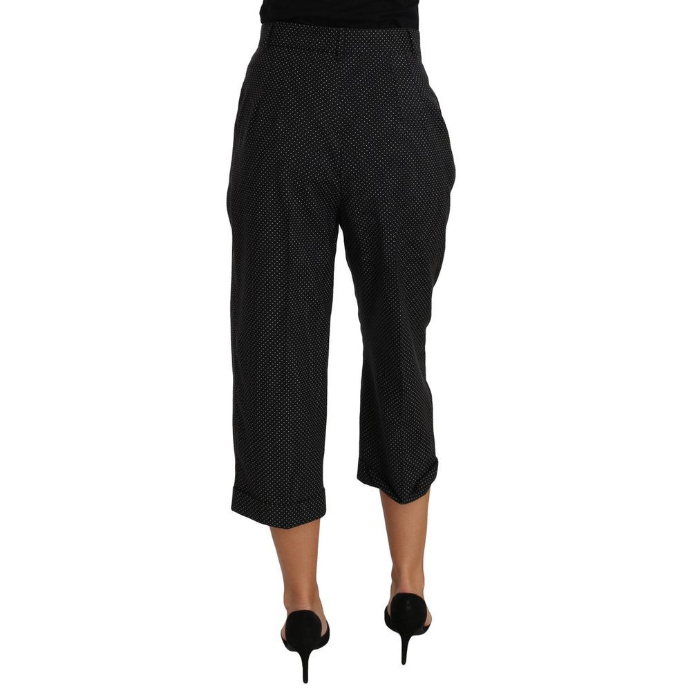 Dolce & Gabbana Black Cotton Pants Dolce & Gabbana