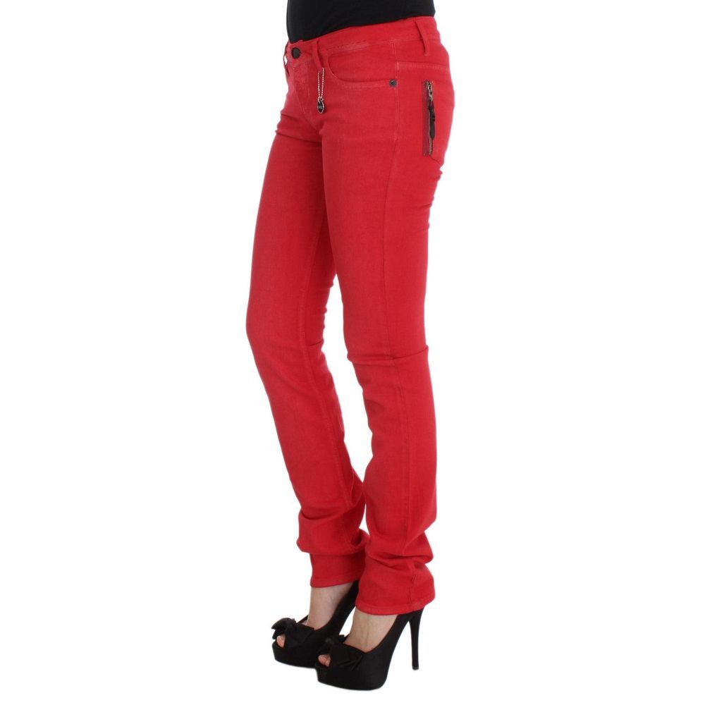 Costume National Multicolor Cotton Skinny Jeans Costume National
