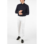 Corneliani White Cotton Chino Pants Corneliani