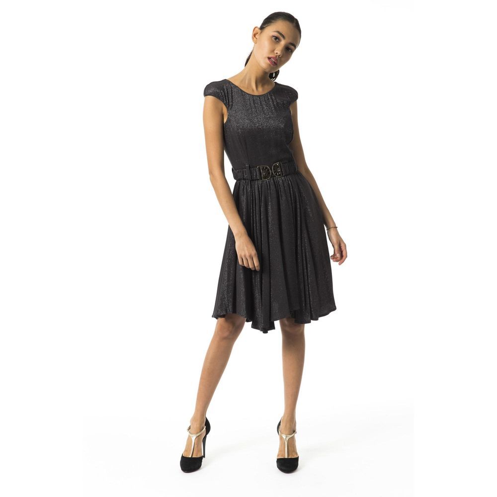 BYBLOS Gray Viscose Casual Dress BYBLOS
