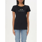 Armani Exchange Black Cotton T-Shirt Armani Exchange