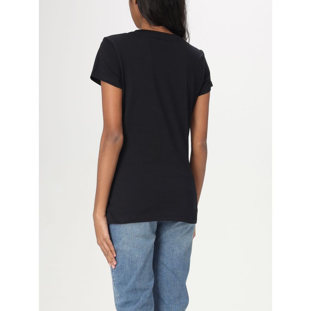 Armani Exchange Black Cotton T-Shirt Armani Exchange