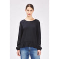 Gas Black Polyester Long Sleeve T-Shirt - Eljoys Fashion 