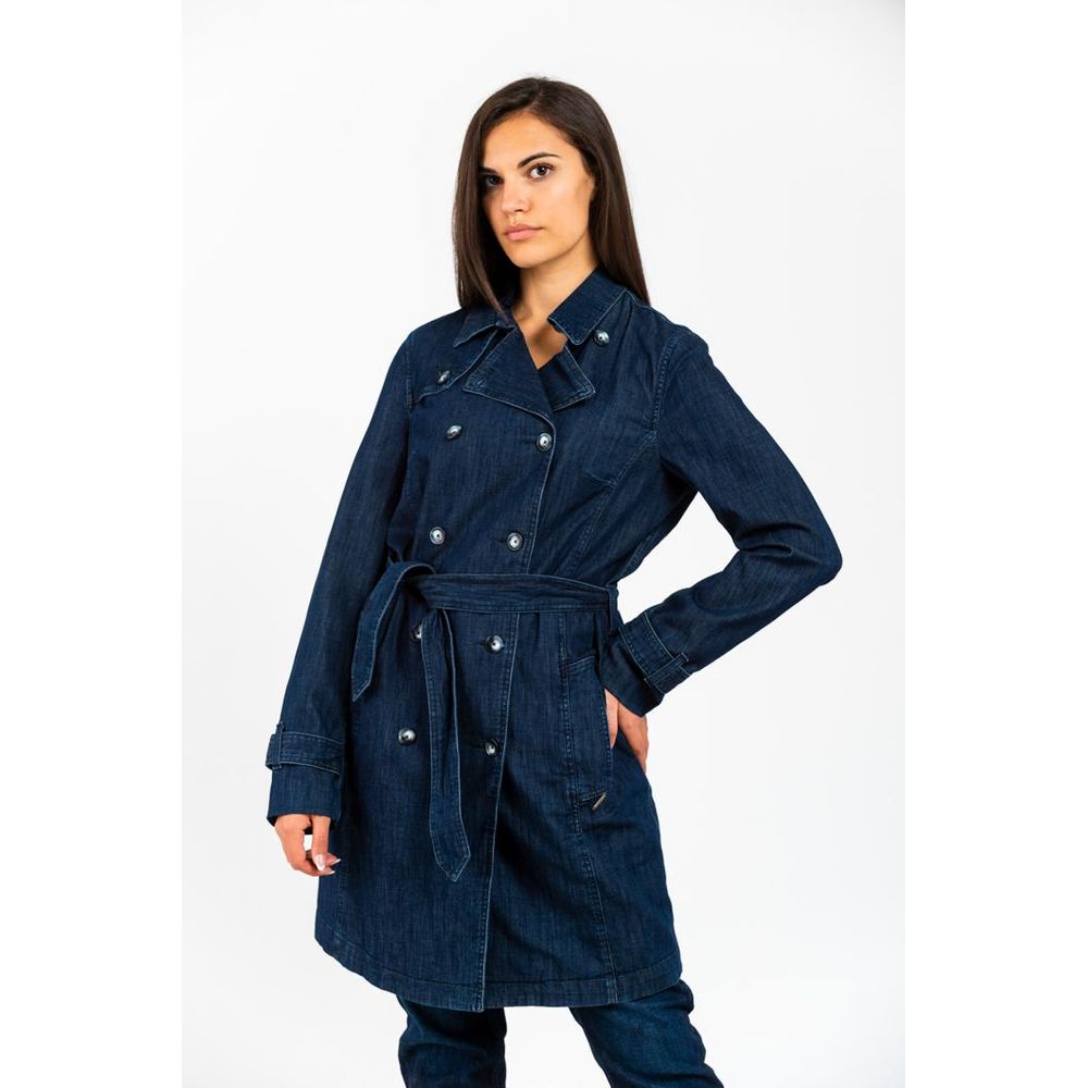 Gas Blue Cotton Denim Jacket - Eljoys Fashion 