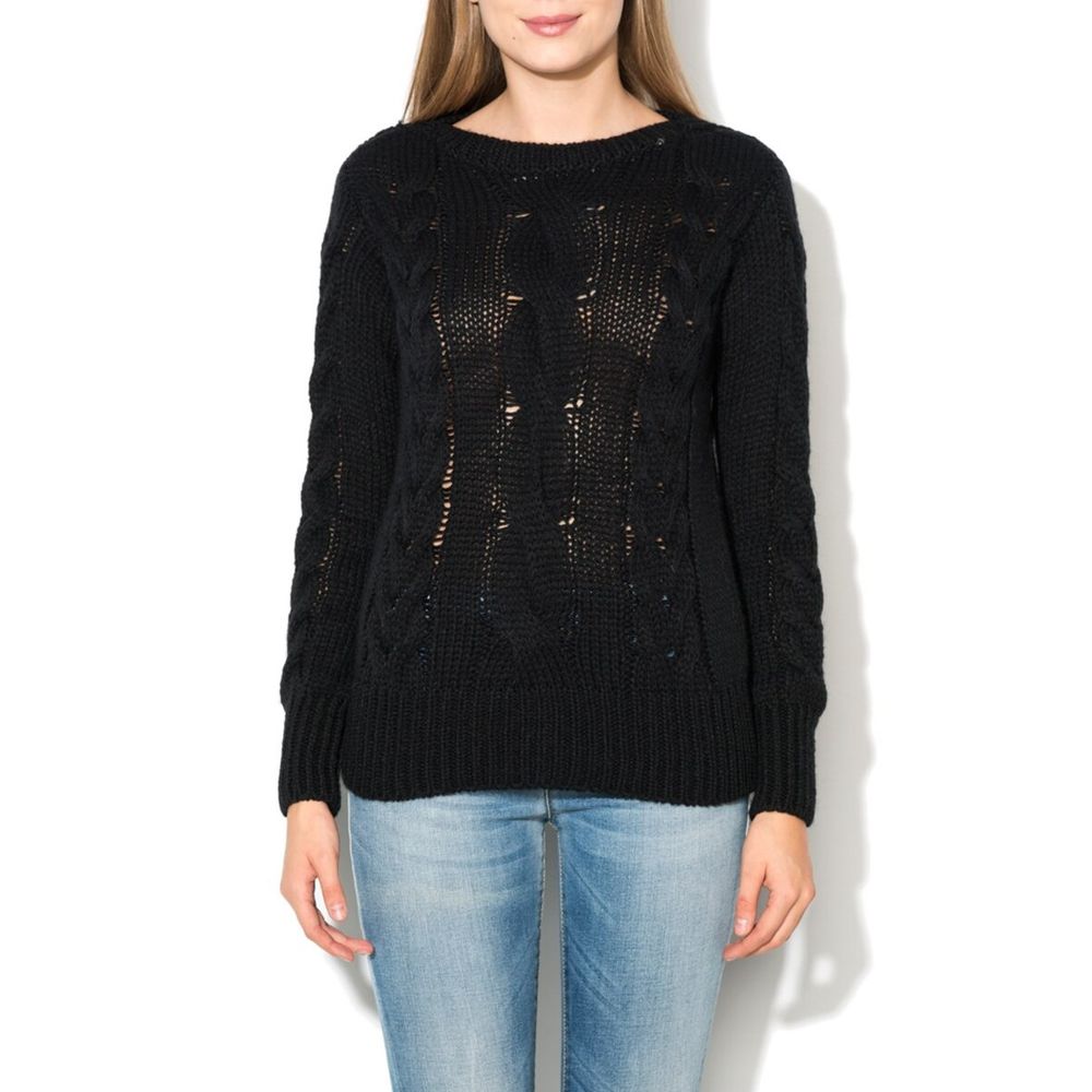 Gas Black Wool Sweatshirt - Eljoys Fashion 