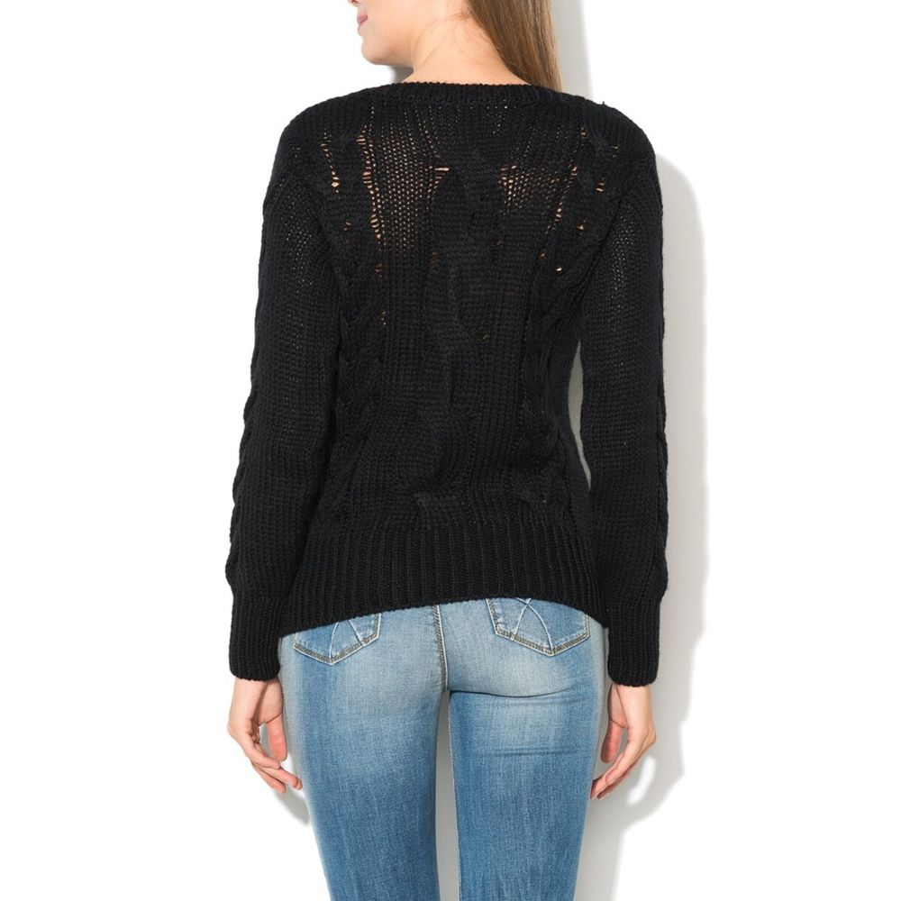 Gas Black Wool Sweatshirt - Eljoys Fashion 