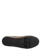 Dolce & Gabbana Black Portofino Mud Effect Low Top Sneakers Shoes - Eljoys Fashion 