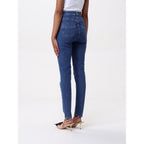 Elisabetta Franchi Blue Denim High-Waisted Jean Elisabetta Franchi