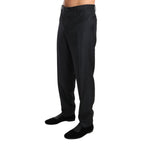Dolce & Gabbana Gray Cotton Dress Pants Dolce & Gabbana