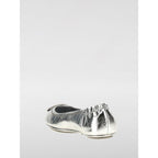 Tory Burch Silver Leather Ballet Flats Tory Burch
