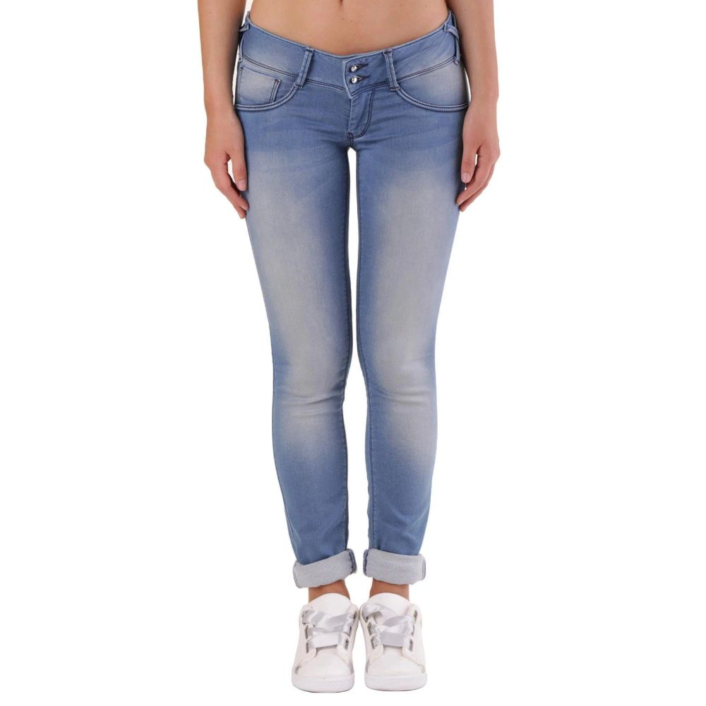 Met Blue Cotton Skinny Jeans Met