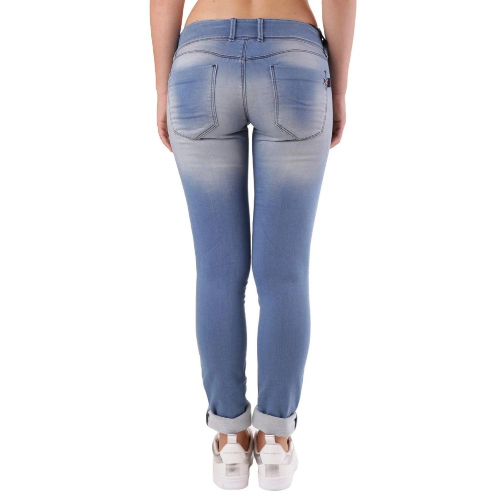 Met Blue Cotton Skinny Jeans Met