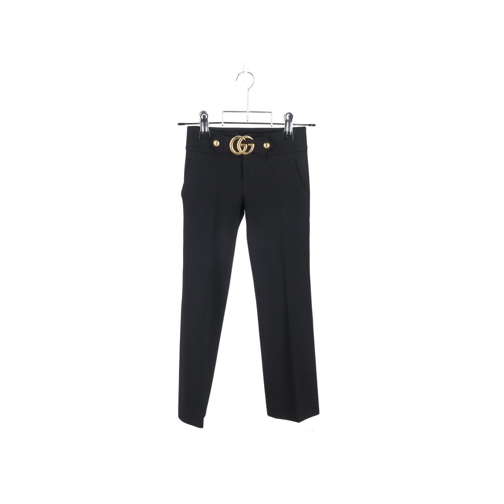 Gucci Black Viscose Dress Pants Gucci
