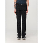 Just Cavalli Black Cotton Straight-Leg Jeans Just Cavalli