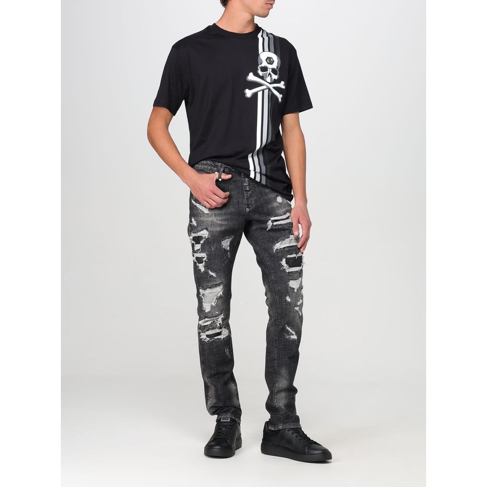 Philipp Plein Gray Denim Slim Fit Jeans Philipp Plein