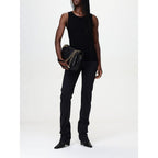 Saint Laurent Black Cotton Straight-Leg Jeans Saint Laurent