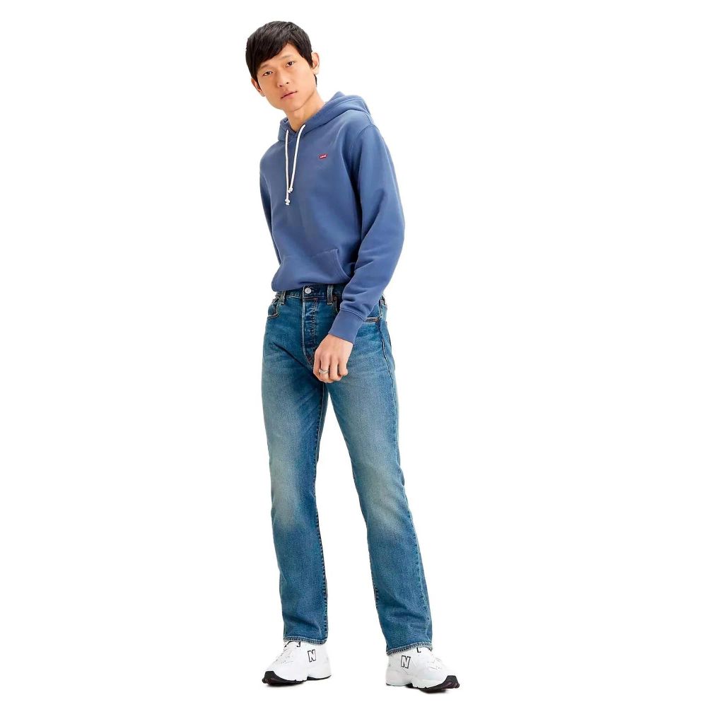Levi's Blue Cotton Straight-Leg Jeans Levi's