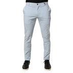 Daniele Alessandrini Light Blue Skinny Dress Trouser Pants
