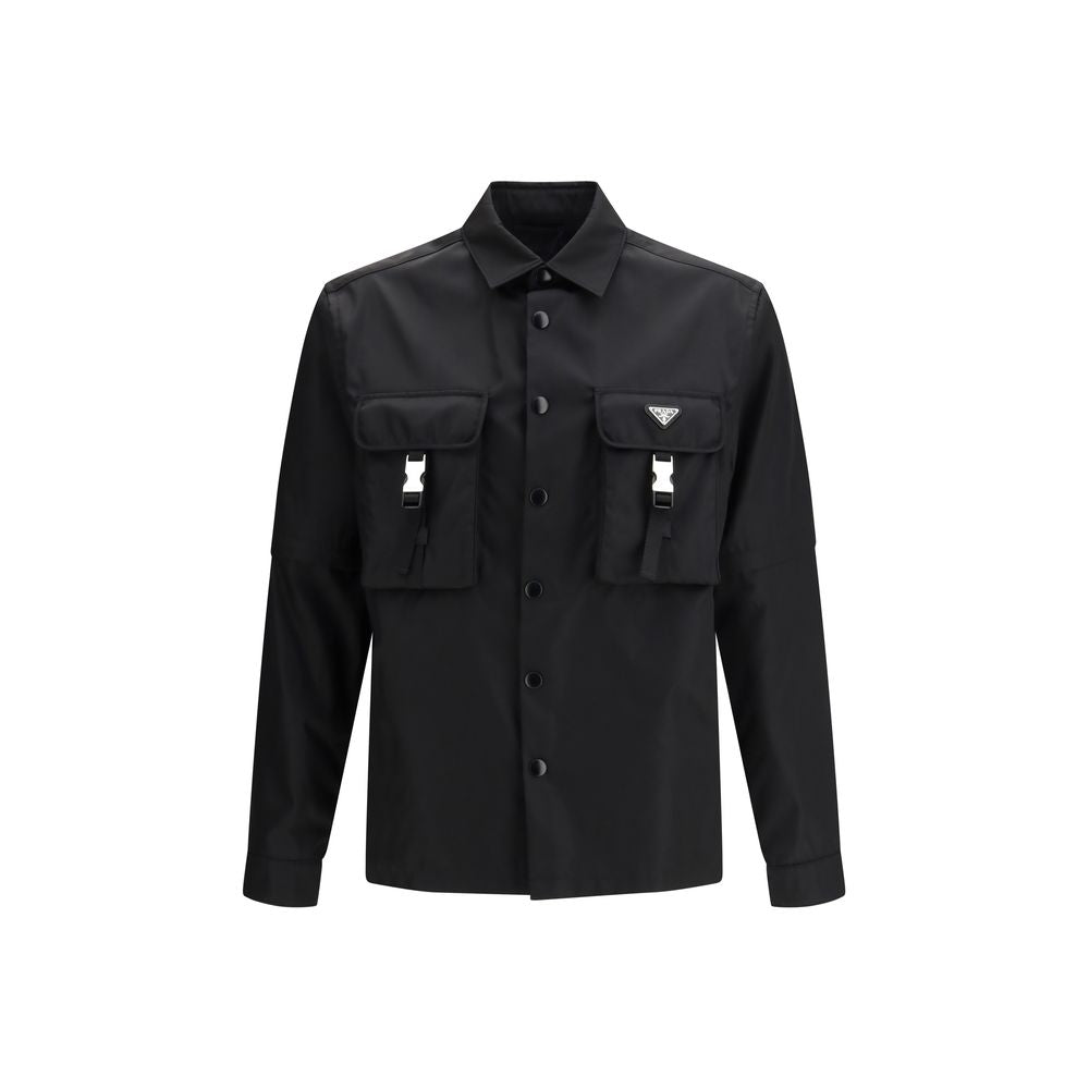 Prada Black Recycled Polyamide Jacket Prada