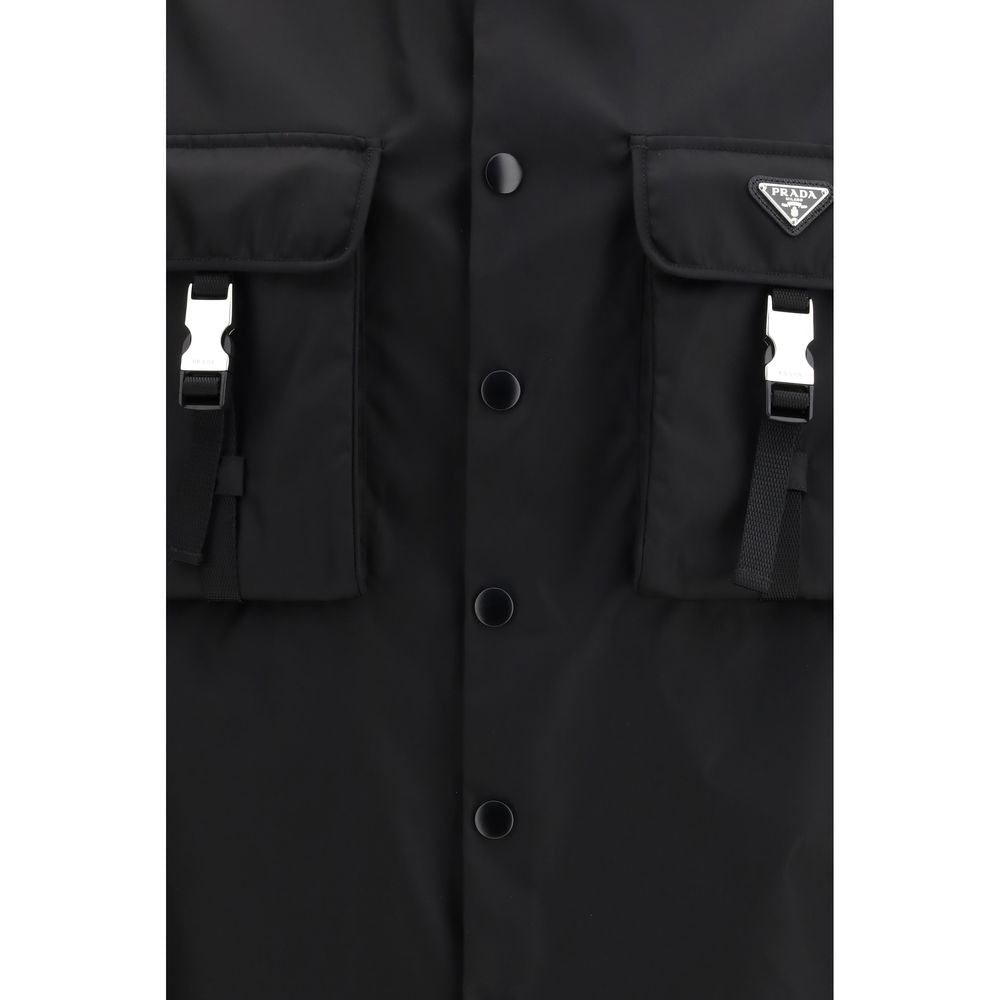 Prada Black Recycled Polyamide Jacket Prada