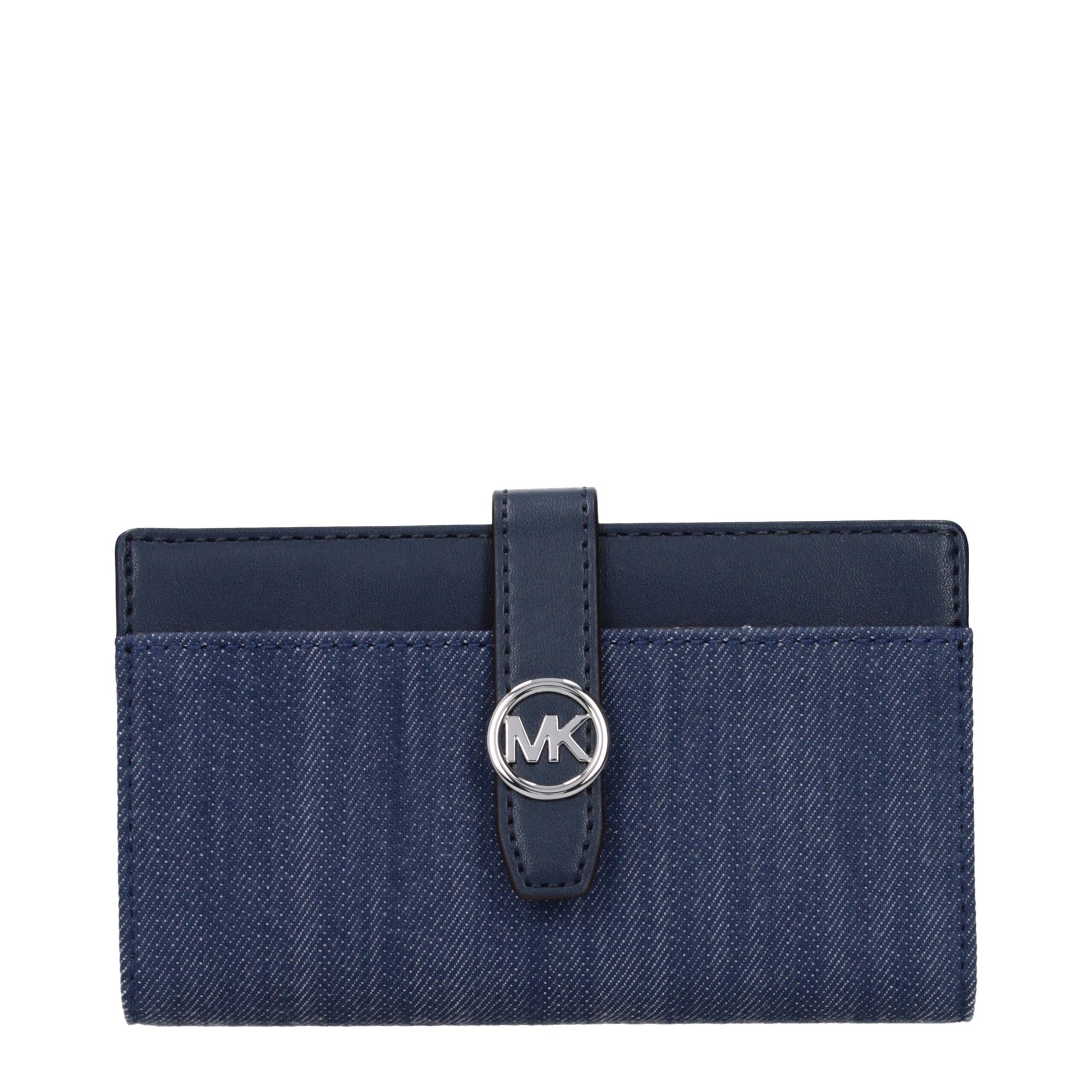 Michael Kors Blue Fabric Wallet Michael Kors