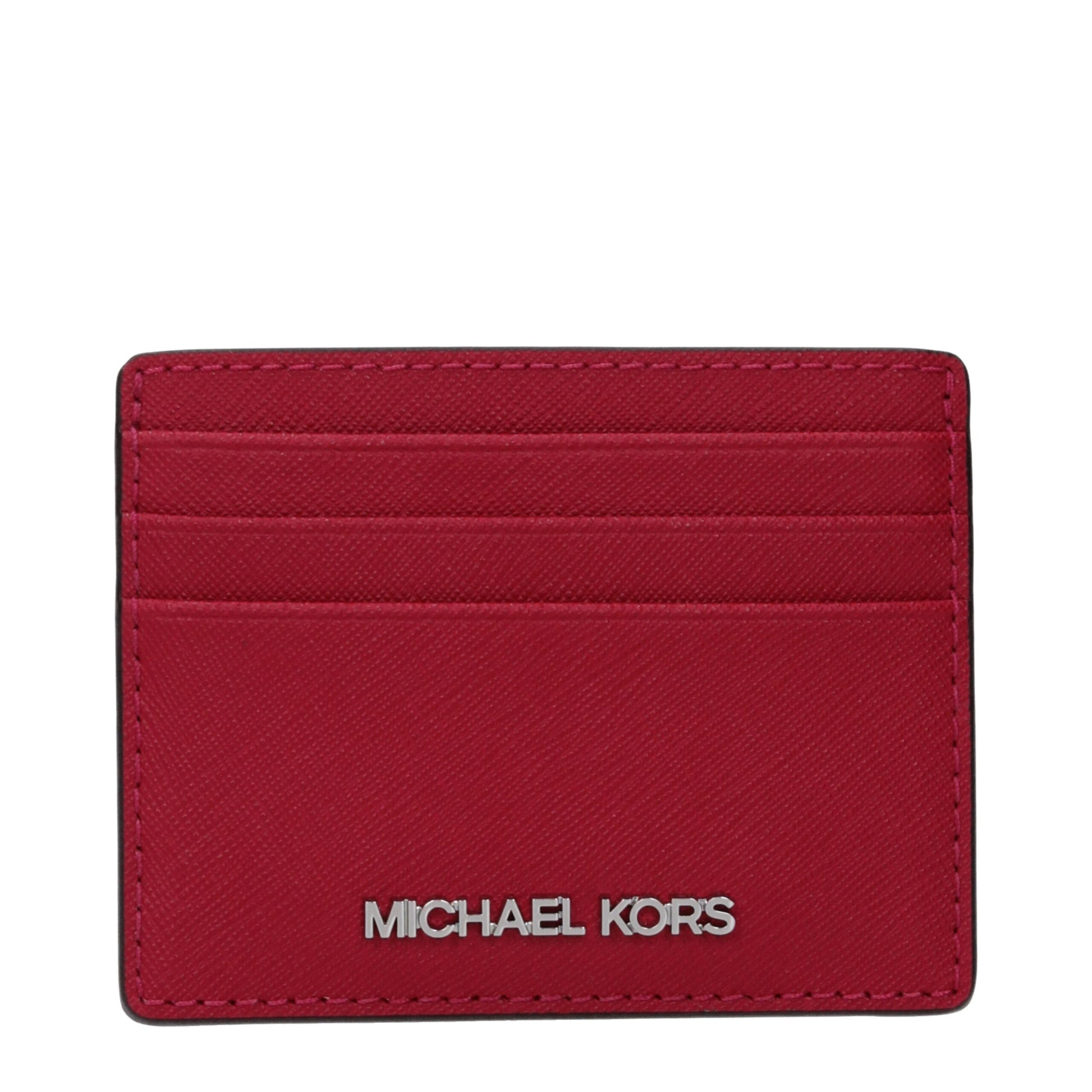 Michael Kors Red Leather Cardholder Michael Kors