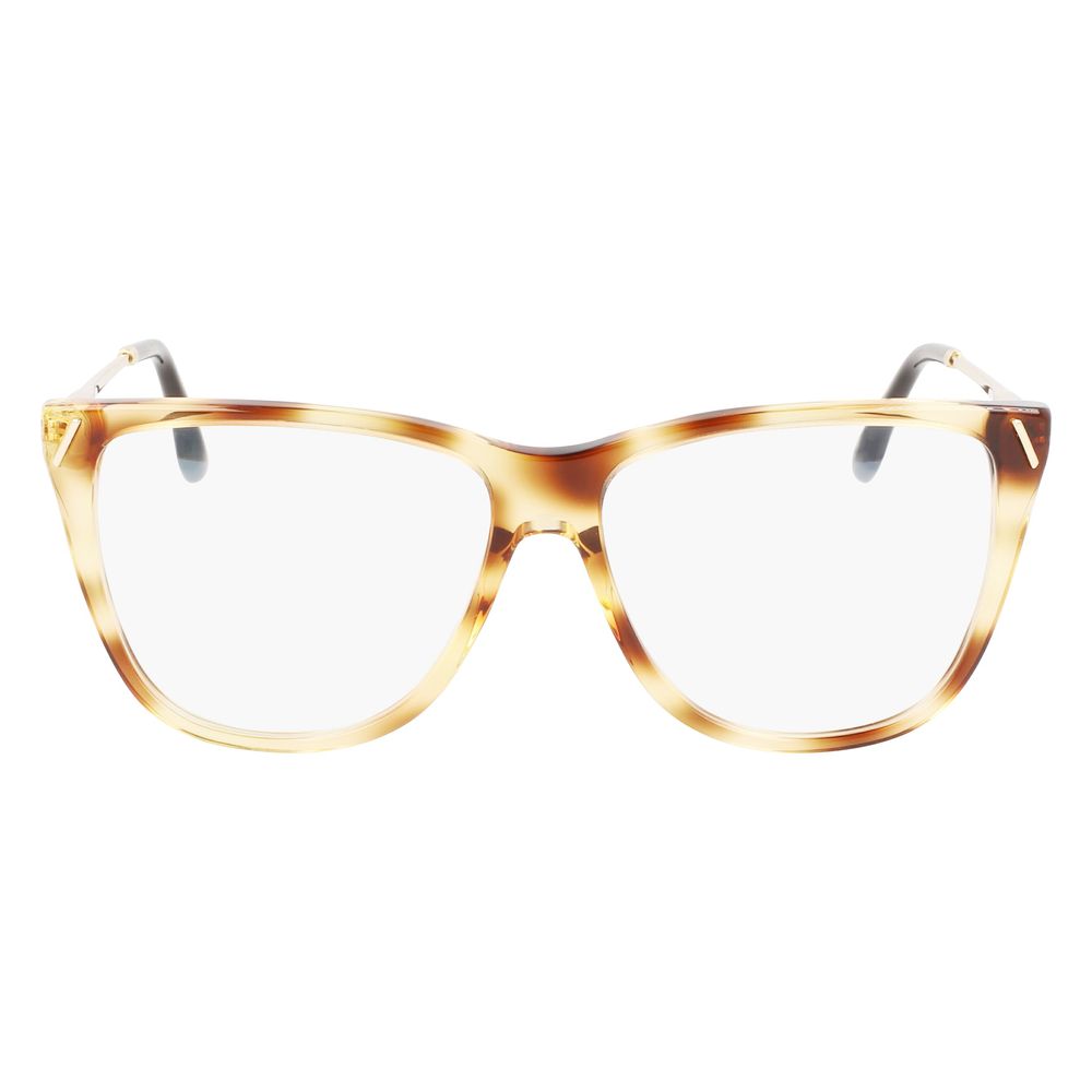 Victoria Beckham Brown Acetate Glasses Frames