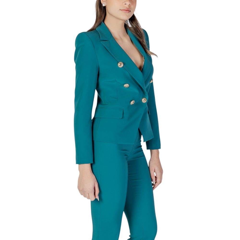 Rinascimento Black Polyester Blazer Rinascimento