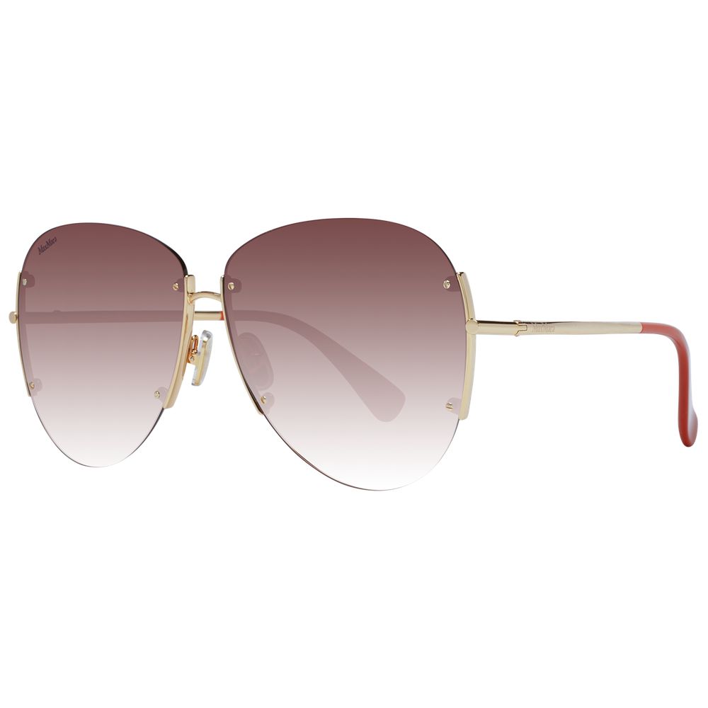 Max Mara Gold Metal Sunglasses Max Mara
