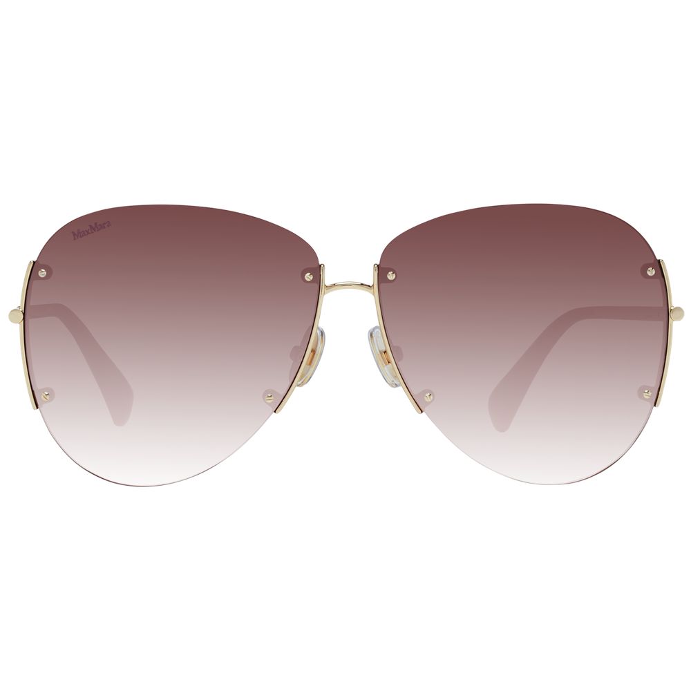 Max Mara Gold Metal Sunglasses Max Mara