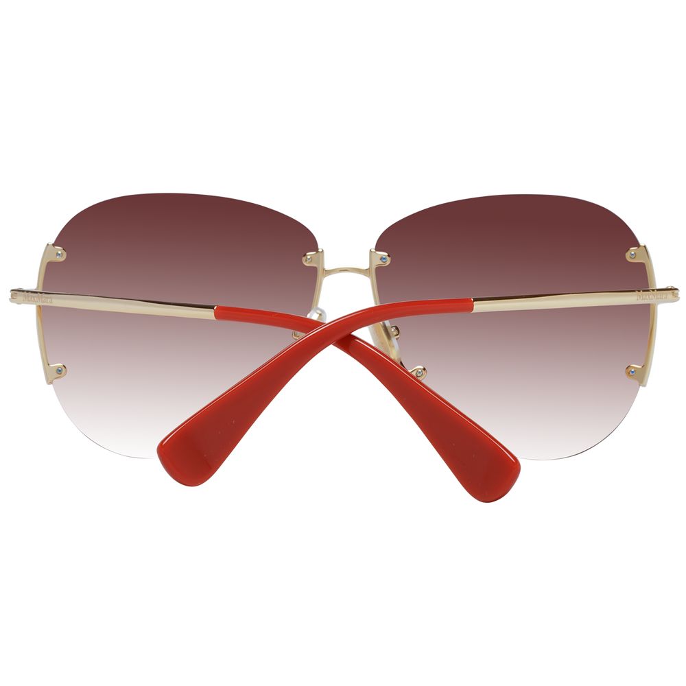 Max Mara Gold Metal Sunglasses Max Mara