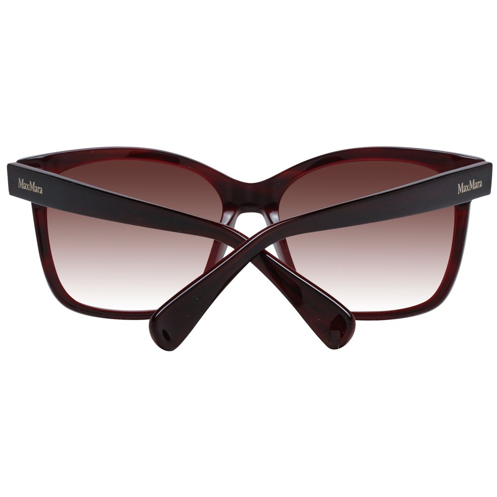Max Mara Burgundy Plastic Sunglasses Max Mara