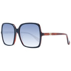 Max Mara blue plastic sunglasses with large square frames and dark tinted lenses, stylish and modern eyewear.
