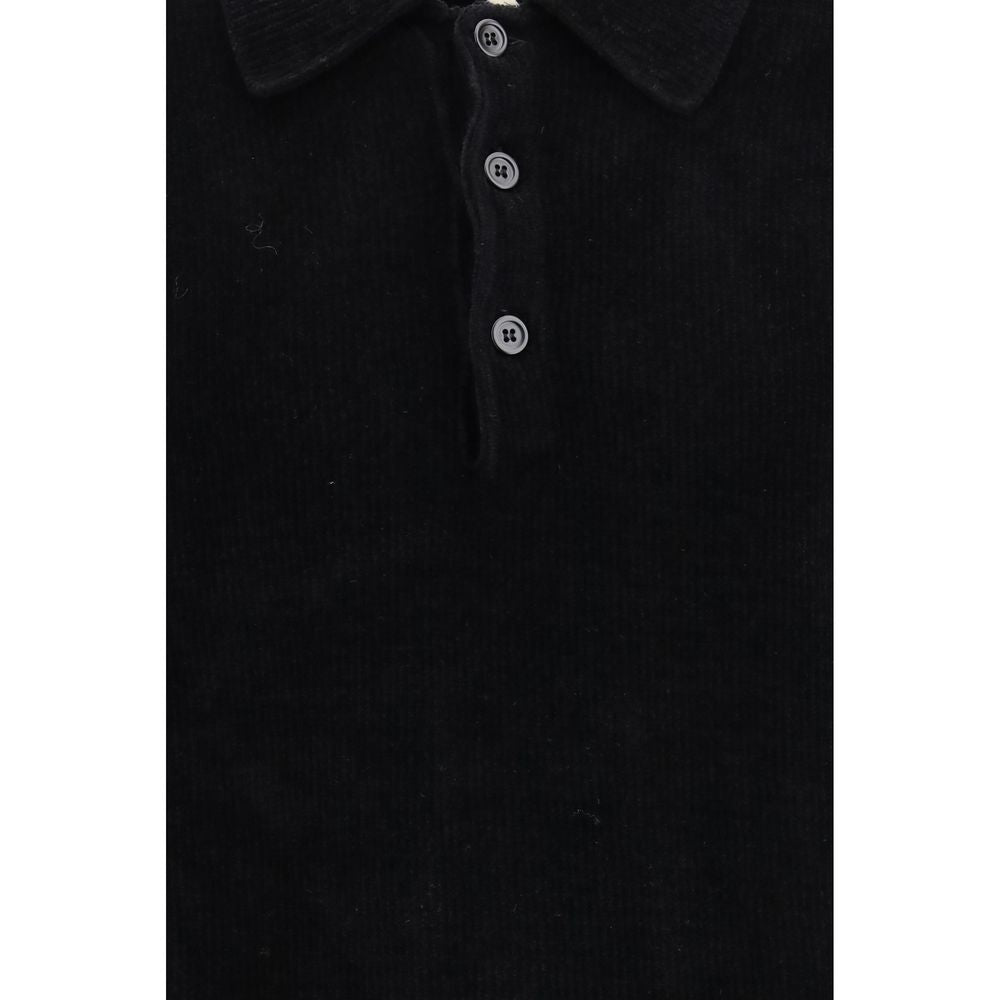 Sunflower Black Cotton Polo Shirt - Eljoys Fashion 
