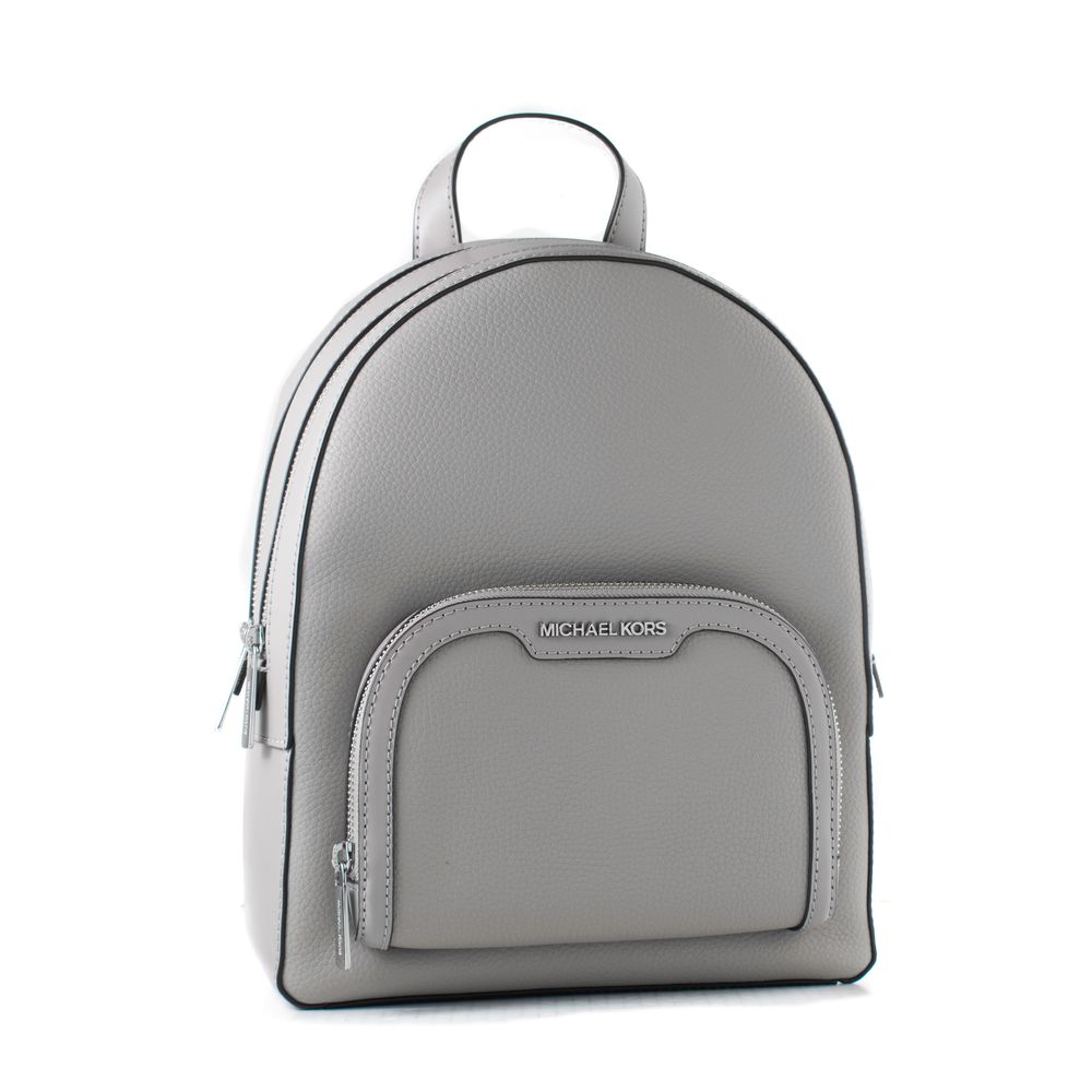 Michael Kors Gray Leather Backpack
