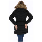 Pepe Jeans Black Polyester Coat Pepe Jeans