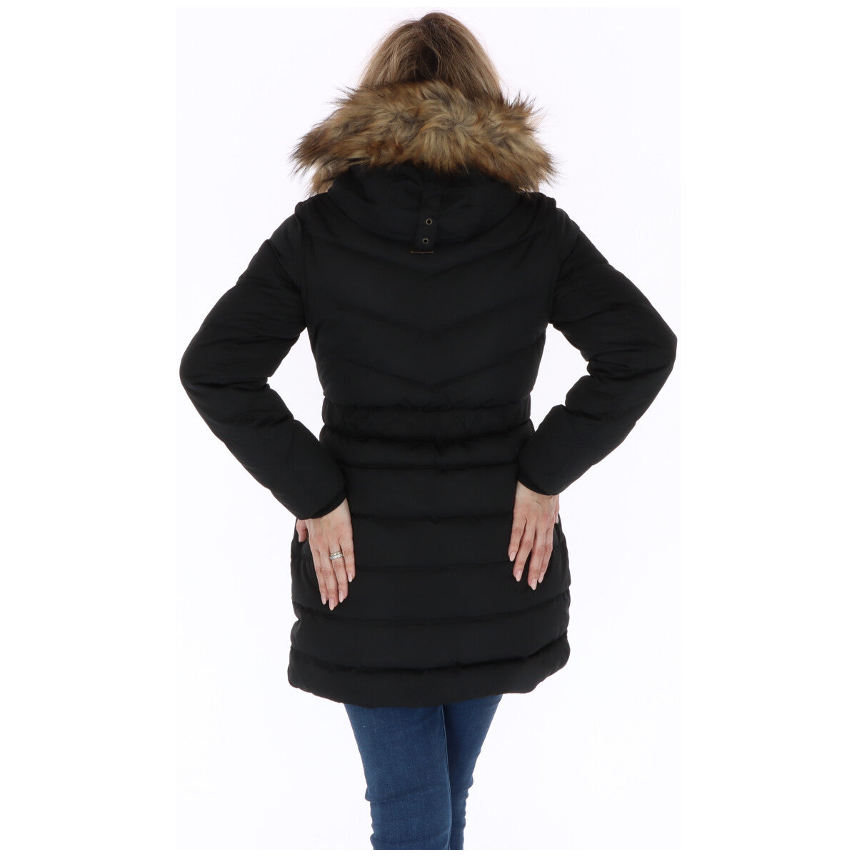 Pepe Jeans Black Polyester Coat Pepe Jeans