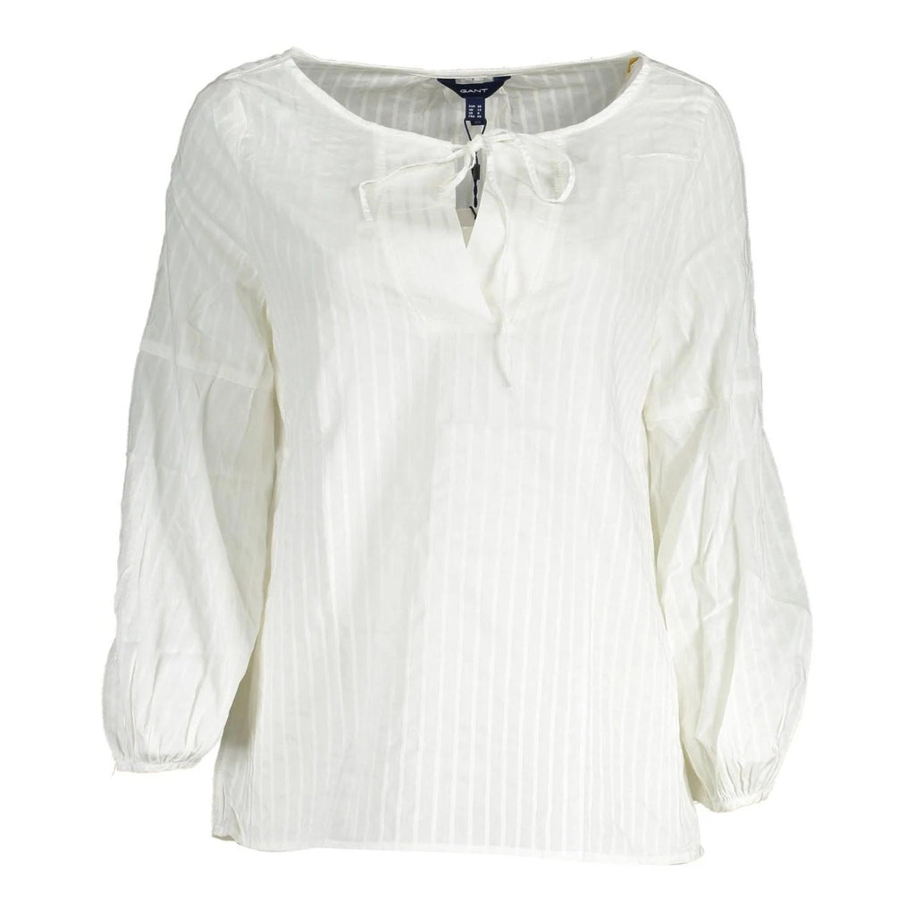 Gant White Cotton Blouse Gant