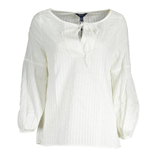 Gant White Cotton Blouse Gant