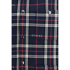Gucci Blue Cotton Jacket