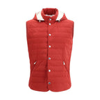 Brunello Cucinelli Multicolor Polyester Sleveless Jacket Brunello Cucinelli