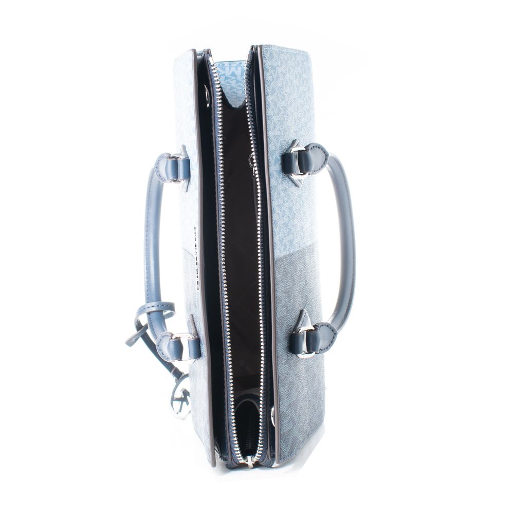 Michael Kors Blue Canvas Handbag